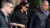 Meghan Markle, duchesse de Sussex, quittant un hôtel de Manhattan à New York, le 19 février 2019.