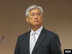 台湾陆委会主委夏立言(美国之音张永泰拍摄)