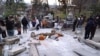 Collapsed torii gate caused by an earthquake is seen at Onohiyoshi Shrine in Kanazawa, Ishikawa prefecture, Japan January 1, 2024, in this photo released by Kyodo. 
