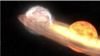 A NASA illustration shows how the nova eruption of distant T CrB might look. The U.S. space agency says the nova should be visible to the naked eye and occur anytime from now until September. 