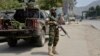 An Afghan Taliban forces soldier stands guard near the Torkham border crossing in Afghanistan's Nangarhar province, Aug. 13, 2024.