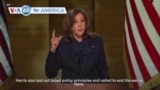 VOA60 America - Vice President Kamala Harris formally accepted her party’s nomination