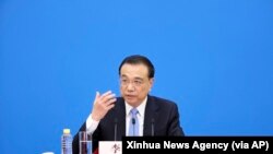 တရုတ်ဝန်ကြီးချုပ် Li Keqiang. (မတ် ၁၁၊ ၂၀၂၂)