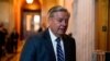 FILE -- U.S. Senator Lindsey Graham arrives to attend the Senate Republicans weekly policy lunch at the U.S. Capitol in Washington, Sept. 7, 2022.