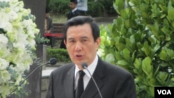 台湾总统马英九（美国之音张永泰拍摄）