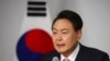 윤석열 한국 대통령 당선인이 지난 10일 서울 여의도 국회의사당에서 기자회견하고 있다. (자료사진)