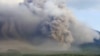 Mount Semeru volcano erupts as seen from Lumajang, East Java province, Indonesia, Dec. 4, 2022. 