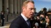 In this Jan. 28, 2019, file photo, acting Defense Secretary Pat Shanahan speaks with the media at the Pentagon in Washington. 