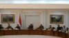 Presiden Susilo Bambang Yudhoyono memimpin sidang paripurna kabinet di Jakarta, 4 June 2014. (VOA/Andylala Waluyo)