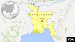 Letak kota Dhaka di Bangladesh. 