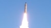 A view of the test-fire of a Pukguksong-2 missile, Feb. 13, 2017.