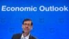 Maurice Obstfeld, Direktur Riset Dana Moneter Internasional (IMF), dalam konferensi pers mengenai Proyeksi Perekonomian Dunia dalam Pertemuan Musim Semi IMF dan Bank Dunia 2018 di Washington DC, 17 April 2018. 