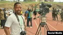 Cameroonian journalist Samuel Wazizi is seen in an undated photo from social media.