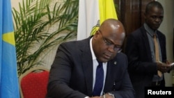 Rais wa DRC Félix Tshisekedi