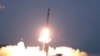FILE - This image taken from video broadcasted by North Korea's KRT shows what it says is a ballistic missile being launched from an undisclosed location in North Korea, Feb. 20, 2023.