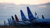 Pesawat Boeing 737 MAX terparkir di fasilitas Boeing di Bandara International Grant County di Moses Lake, Washington, 16 September 2019. 