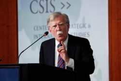 FILE - Former national security adviser John Bolton speaks at the Center for Strategic and International Studies in Washington, Sept. 30, 2019.