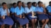 Malawi girls relax after a session at the Girls' Club in Mulanje, Malawi. (Photo: Lameck Masina for VOA) 
