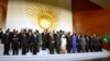 Heads of the African States pose for a group picture in Addis Ababa, Ethiopia, January, 27, 2013, during the African Union Conference. 