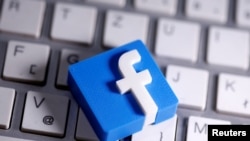 Logo Facebook dalam ilustrasi yang diambil pada 25 Maret 2020. (Foto: REUTERS/Dado Ruvic)