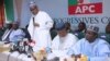 Shugaba Buhari A Taron Shugabannin Jam’iyyar APC Inda Ya Bayyana Niyyarsa Na Sake Neman Wa'adin Shugabanci.