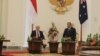 Presiden Susilo Bambang Yudhoyono dan Perdana Menteri Australia Kevin Rudd dalam pertemuan di Istana Bogor (5/7). (VOA Andylala Waluyo)