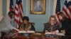 US Secretary of State Hillary Clinton and Liberian President Ellen Johnson Sirleaf 