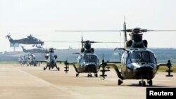 Helikopter WZ-9 milk militer China dalam latihan terbang di bandara Tianjin, Binhai, 1 September 2013 (Foto: dok).