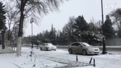 Bakıda soyuq hava şəraiti ilə əlaqədar hərəkət iflic oldu