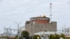 A view shows the Zaporizhzhia Nuclear Power Plant outside Enerhodar