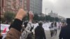2018年10月22日，江西鄱阳县村民游行抗议焚烧垃圾发电项目（抗议者提供视频截图）