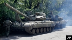 Військова техніка проросійських сепаратистів біля Горлівки Донецької області