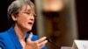 FILE - U.S. Secretary of the Air Force Nominee Heather Wilson testifies before the Senate Armed Services Committee, as a part of the confirmation process, March 30, 2017. 