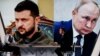 Президент Франції відповідає на питання журналістки про політику щодо України та Росії. Фото: Ludovic MARIN / AFP)