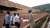 Rwandan reporters with the YouTube channel Iwacu TV, Jean Baptiste Nshimiyimana, Niyonsenga Schadrack, and Jean Damascene Mutuyimana are cleared outside the Mageragere Prison near Kigali, Rwanda October 5, 2022.