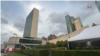 纽约联合国总部大楼外景(资料照片)