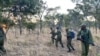 International Anti-Poaching Foundation rangers on a drill near Mana Pools National Park, about 300 kilometers north of Harare. (Columbus Mavhunga/VOA) 