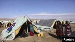 نمای از بیجاشدگان داخلی در ولایت بغلان