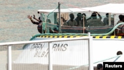Kapal penyelamat migran "Open Arms" milik badan amal Proactiva Open Arms, di Barcelona, Spanyol, 4 Juli 2018. (Foto: dok).