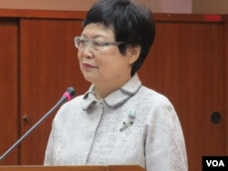 台湾台北故宫院长冯明珠 (美国之音张永泰)