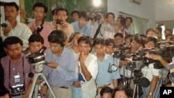 At least eight journalists in Cambodia have been killed with confirmed motives since 1992, according to the Committee to Protect Journalists. Of those, nearly a third were covering corruption. 