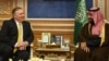 FILE - U.S. Secretary of State Mike Pompeo (L) meets with Saudi Crown Prince Mohammed bin Salman in Riyadh, Saudi Arabia, Jan. 14, 2019.