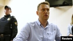 Олексій Навальний на слуханні у суді в Москві 12 червня 2017