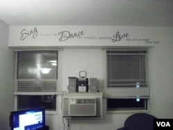 Saying on the wall