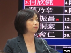 台湾在野党民进党立委何欣纯 (美国之音张永泰)