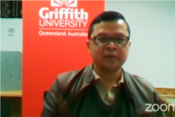 Epidemiolog Universitas Griffith, Australia, Dicky Budiman. (Foto tangkapan layar: VOA/Nurhadi Sucahyo)