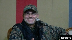 Top Hezbollah commander Mustafa Badreddine is seen in this handout picture released by Hezbollah Media office on May 13, 2016.