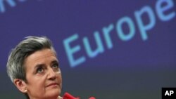 La vicepresidenta de la Comisión Europea, Margrethe Vestager, habla sobre la propuesta para regular las distorsiones ocasionadas por los subsidios extranjeros en el mercado único.
