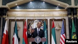 Le président des États-Unis Barack Obama à Riyad, 21 avril 2016.
