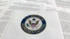 The report from Democrats on the House Intelligence Committee on the impeachment inquiry into President Donald Trump is photographed in Washington, Dec. 3, 2019. 